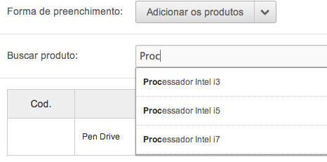 Sistema Orçamento de Produtos Online